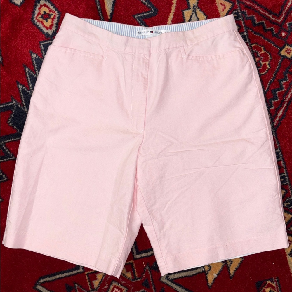 Tommy Hilfiger size 8 pink linen Women's shorts - Picture 5 of 8
